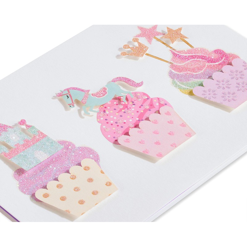 Papyrus Birthday Card for Girl (Sweet, Fun, and Sparkly)