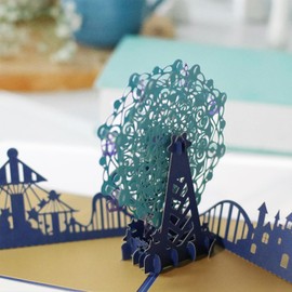 cMillzgr Pop Up Birthday Cards with Pearl Paper for Women, Men, Mom, Dad, Kids, Wife, Husband, Boy, Girl, Daughter, Son, for her, for him, Love (Birthday Mix 4 Styles)