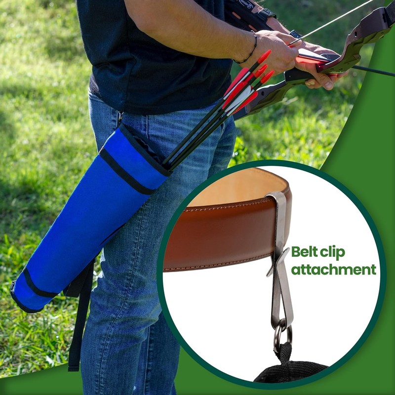 Archery Back Arrow Quiver Holder - Adjustable Quivers for Arrows,