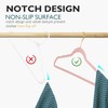 ManGotree Velvet Coat Hangers, Non-Slip Felt Suit Hangers, Ultra-Slim Space