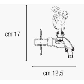 MONTSERRAT Garden Faucet 1/2" Decorative Squirrel with Hose Connector, Brass, Brushed Brown