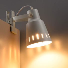 オーム電機 クリップライト E26 ホワイト LTC-N126AW-W 06-0833 OHM