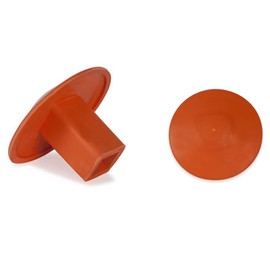 Champion Sports Molded Rubber Baseball/Softball Base Plug, Orange (Pack of 3)