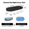 Oval Pool Cover 10 x 20 Ft for Above Ground