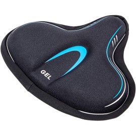 YBEKI Comfortable bicycle saddle cover is filled with gel and high density foam to make it elastic and soft. It is suitable for most wide bicycle saddles (blue)