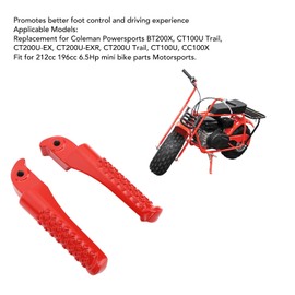 Aluminium Alloy Foot Rest Bracket Foot Pegs Kit for Coleman Powersports BT200X CT100U Trail