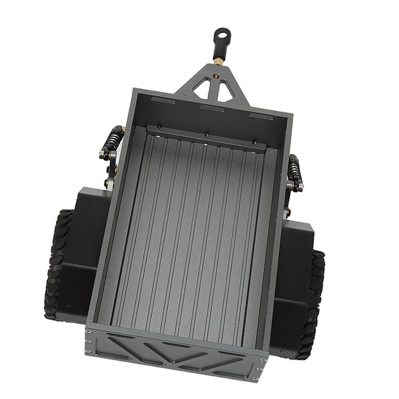 RC Car Hitch Trailer Aluminum Alloy Antislip Rubber Tire Rustproof