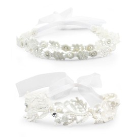 2Pcs Baby Headbands, Lace Headbands, Flower Girl Headbands, Girl Headband Hair Accessories, Elastic Headbands