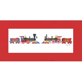 Union Pacific #119/ CP Jupiter 10"x17" print in 10"x20" Mat Andy Fletcher signed