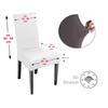 BEAUTEX Microfibre Chair Cover Sets, Microfibre Chair Cover, Elastic Stretch