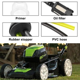 Petrol Strimmer Fuel Pipe,3Pcs Universal Strimmers Fuel Line,Universal Petrol Hoses Set,Strimmers Fuel Pipe with Air Fuel Filter,Lawn Mower Fuel Hose Parts,Rubber Fuel Line Hoses