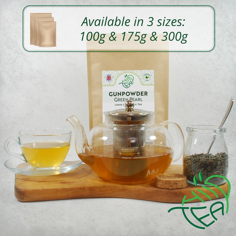 Gunpowder Green Pearl Loose Leaf Green Tea – Chinese Pearl