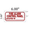 Fire Alarm Control Panel Located In Sign- Facp Sign (White,Aluminium