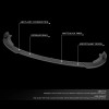 DNA Motoring For 2015-2017 Sonata 3Pc Front Bumper Lip STP-Style
