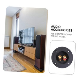 SAFIGLE 4 Sets Box Speaker Junction Box Replacement Loudspeaker Round Express Spring Clip Audífonos Inalámbricos Connectors for Wiring Loudspeaker Acoustic Components Trumpet Shell Plastic