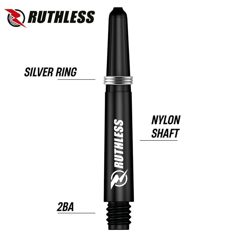 Ruthless Deflectagrip Dart Stems | Durable Nylon Shafts with Springs