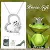 AXELUNA Frog Necklace for Women 925 Sterling Silver Frog Pendant