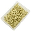 TOVOT 100PCS Gold Color Copper Plated Right-Angle Hooks, 1" Length