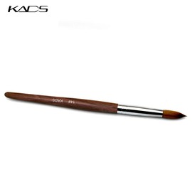KADS 100% Kolinsky Sable Acrylic Nail Art Brush Red Wood Pen Nail Brush for Nail Art Manicure Tool -12,14,16# (14#)