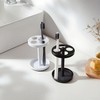 White Stainless Toothbrush Holder Stand: Rustproof Bathroom Countertop Organizer, 4
