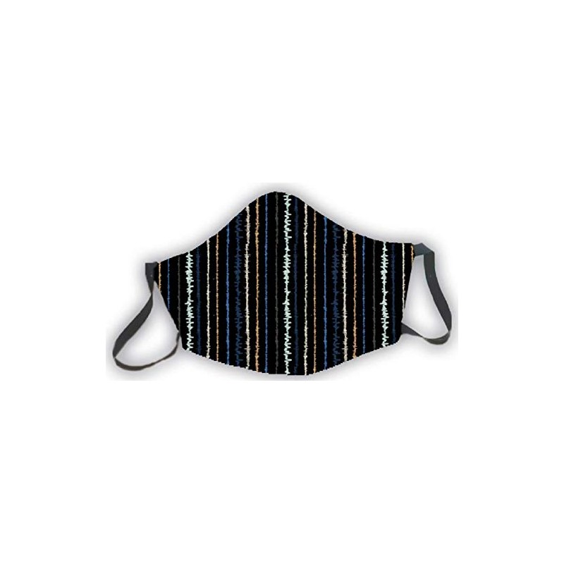 Wiederverwendbare Maske, schwarz, gestreift, originelle Farben, lustig, elegant, für Männer