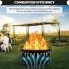 FEBTECH 24" Smokeless Fire Ring - Premium Carbon Steel Fire