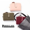 POXIADIV Women's Small Trifold Leather wallet Rfid blocking Ladies Wristlet