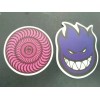 Unbranded 2 SPITFIRE WHEELS purple New-school SKATE skateboard STICKERS LOT