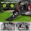 Unbranded Dog Ramp for Car 63"×17" Portable Folding Dog Ramp