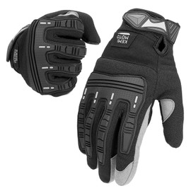 KEMIMOTO Full-Finger Touchscreen Tactical Gloves for Men, Breathable Outdoor Gloves for Motorcycle, Bushcraft, Hiking, Climbing XL