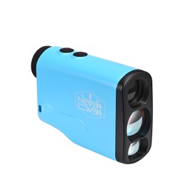 Never Over Range Finder Golf 1100 Yard, Golf Rangefinder with Slope and LCD Screen, Range Finder Golf Flag Lock Tech and Vibration, Colorful Pink, Blue, Red and Yellow (Blue)