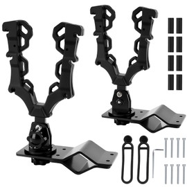 Dioty ATV Single Gun Rack, Hunting Tool Holder Mount for Bows/Axes/Shovels/Hunting Rifles, Compatible with ATV UTV Golf Cart Hunting Bike Mobility Scooter