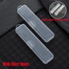 Fortunemee 4 pcs Travel Size Tongue Scraper Case Holder, Portable