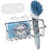 Consumest Sponge Holder for Kitchen Sink with Adhesive Hook &