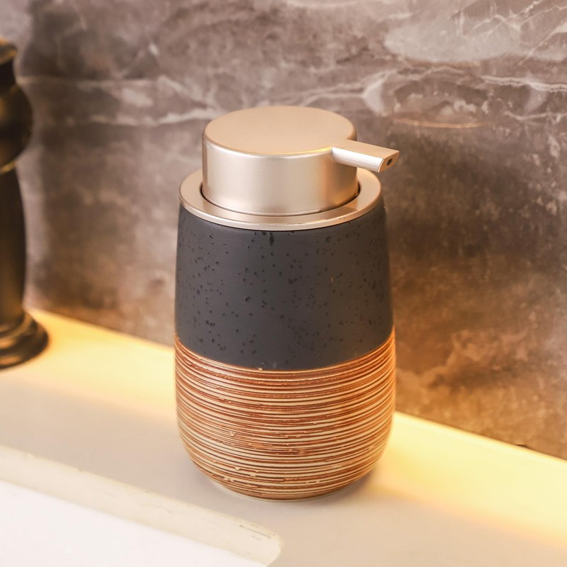 Ceramic Foaming Soap Dispenser – 380ml Refillable Bathroom & Kitchen