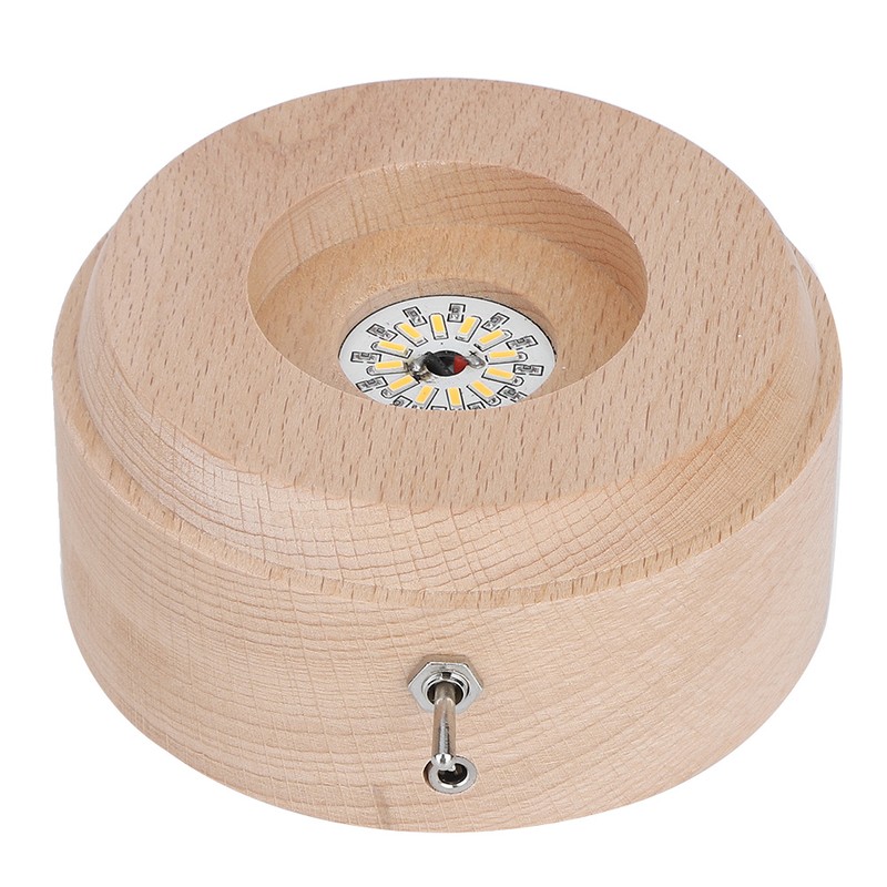 Solar System Pattern Crystal Ball Rotating Music Box USB Charging