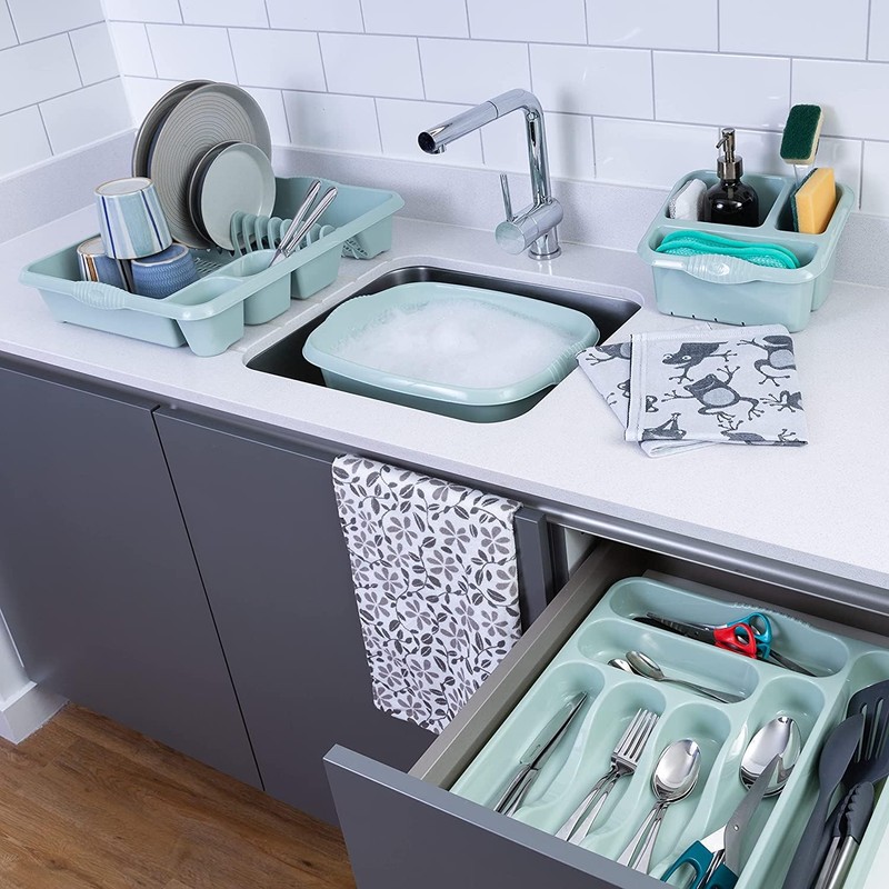 M1SS SILVER SAGE - 4 Piece Casa Plastic Kitchen Set