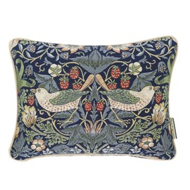 Kawashima Textile Celcom Morris Design Studio LL1710 Strawberry Thief Blue 15.7 x 11.8 inches (40 x 30 cm)