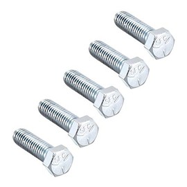 sourcing map Hex Head Screw Bolts Carbon Steel 7/16"-14x1-1/2" Fastener Grade 5 UNC 5pcs