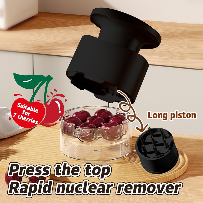 Cherry Pitter Multiple, Quick Release Multi Cherries Stoner Pitter 7-in-1,