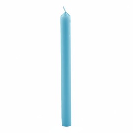 Cereria Di Giorgio - 12 Candele Cilindriche colore pieno - Diametro 1,9 cm Altezza 20 cm - Colore Celeste - Durata 5 ore