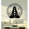 WallStickers4ever Vinyl Wall Decal Lotus Pose Meditation Circle Yoga Zen