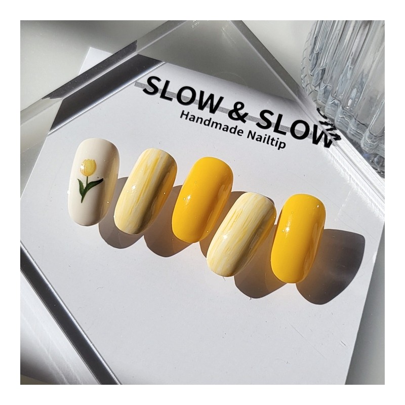 Flower Touch NailColor selectable - Coffin / 플라워터치 네일 색상선택가능