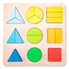 Geometric shapes puzzle board