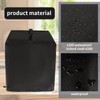 Black Air Fryer Cover for Kitchen Counter,Heavy Duty Heat-Resistant Dust