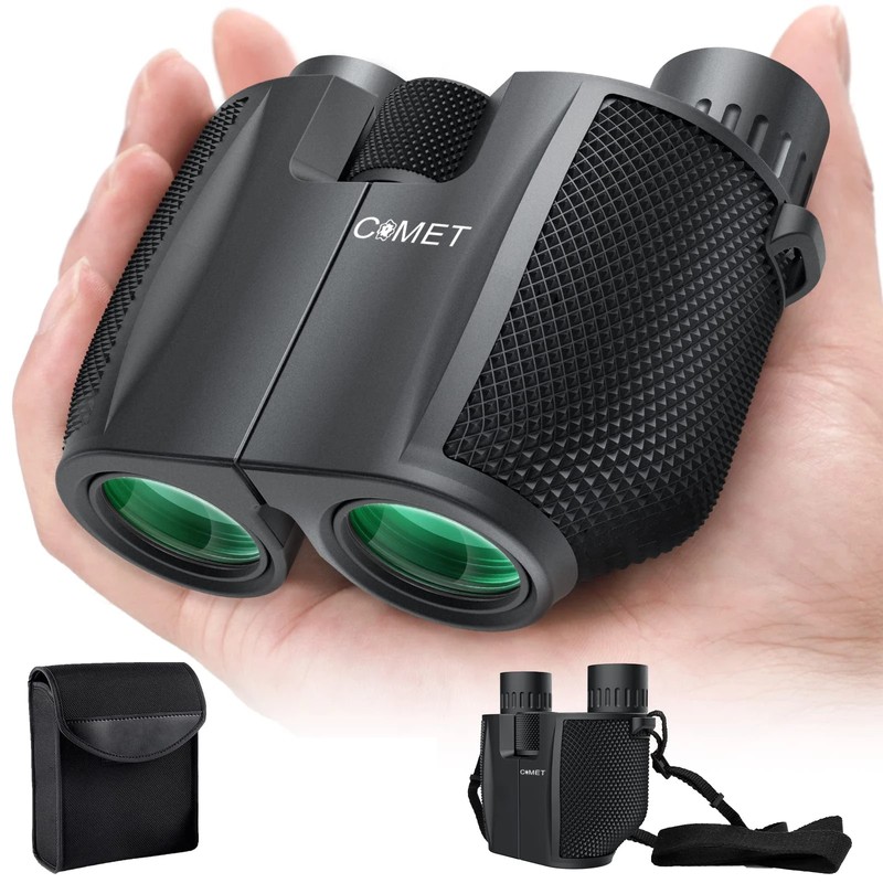 COMET Binoculars 10X25 Long Range Pocket HD Telescope Folding Compact