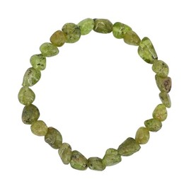 Taddart Minerals - Nugget Natural Gemstone Bracelet on Elastic Nylon Thread - Handmade