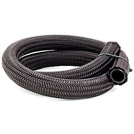JEGS Pro-Flo 350 Series Black Nylon Braided Hose | -16 AN | 3 Feet Long | High-Tensile Nylon Fiber Outer Shell | Seamless Nitrile Inner Tube | NHRA Accepted
