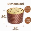 Paska Mold Kulich - Stampi per panettone in carta (12