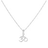 Sterling Silver Om Necklace 20 Inches Chain